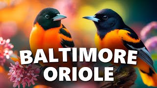 BALTIMORE ORIOLE  Birds  Baltimore Oriole Song [upl. by Netnilc]