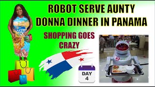 ROBOT SERVE AUNTY DONNA DINNER IN PANAMA [upl. by Slotnick]