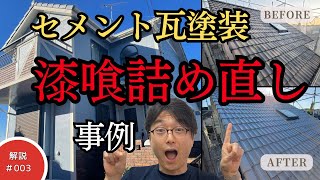 瓦屋根の漆喰詰め直し＆瓦塗装をタイムラプスで解説！メンテナンス方法を大公開！ [upl. by Leff846]