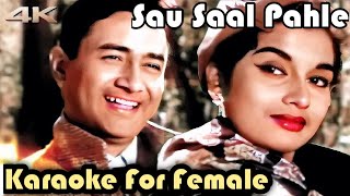 An Evergreen Romantic Duet Karaoke For Female  Rafi Lata Duet Song Karaoke With Male Voice [upl. by Clarie688]