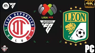 TOLUCA VS LEON  LIGA MX FC 24 [upl. by Michaeu]