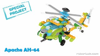 Special WeDo 20 Apache AH64 Project from Roboriseit [upl. by Anivle577]