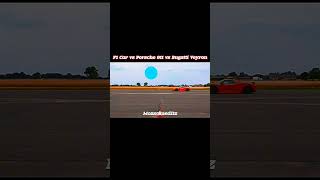 F1 Car vs Porsche 918 vs Bugatti Veyron shortsdragrace [upl. by Gottfried]