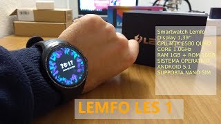 Smartwatch Lemfo Les 1  Unboxing amp Recensione ITA [upl. by Phillida134]