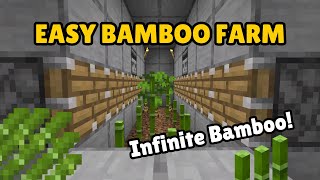 EASY  EFFICIENT Bamboo Farm For Minecraft Bedrock and Java 120 [upl. by Bourgeois]