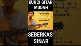 kunci Gitar  Seberkas Sinar  Nike ardila Tutorial Gitar versi mudah [upl. by Ylrbmik]