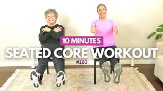 Seated Core Workout for Seniors Beginners [upl. by Oflunra]