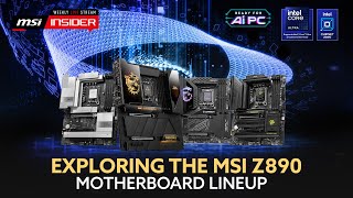 Exploring the MSI Z890 motherboard lineup [upl. by Repinuj]