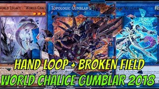 YGOPRO WORLD CHALICE GUMBLAR DECK 92018 DISCARD 4  BROKEN FIELD [upl. by Yentrac]