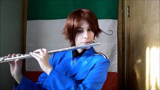 flute Italy plays maru kaite chikyuu [upl. by Anuhsal]