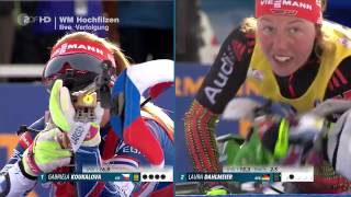 Damen 10 km Verfolgung Biathlon WM Hochfilzen 2017HD [upl. by Lorita]