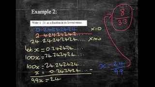 Writing recurring decimals as fractions A higher GCSE topic [upl. by Ivatts752]