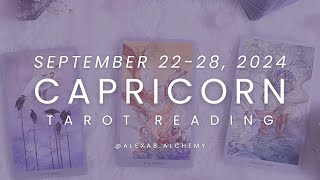 TAROT READING  September 2228 2024 Capricorn [upl. by Stryker144]