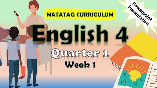 English 4 Q1 Week 1 Matatag Curriculum PowerPoint Presentation matatag matatagcurriculum [upl. by Natek]