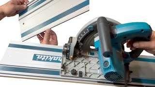 Makita Track Saw Trimming The Splinter Guard [upl. by Ahsilav]