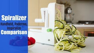 Spiralizer Comparison handheld Padermo Inspiralized [upl. by Oiligriv]