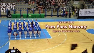 World Championship Twirling and Majorettes 2015 Pom Pons Team Norway [upl. by Efinnej693]