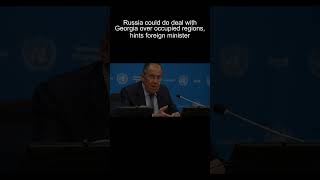 Todays News  RussiaGeorgia Deal on Occupied Regions Foreign Minister Hints Possible Agreement [upl. by Nodnrb261]