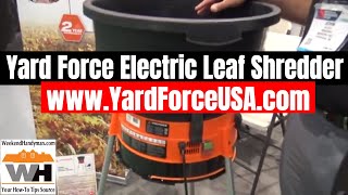 Yard Force Electric Leaf Shredder YF8630 For Yard and Garden  Weekend Handyman [upl. by Clio731]