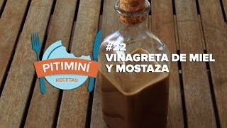 Vinagreta de miel y mostaza Vinagreta balsámica para ensaladas light [upl. by Emirak]