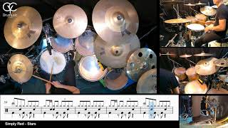 Stars  Simply Red  Drum Cover By CYC  cycdrumusic score amp sheet music [upl. by Niarfe]