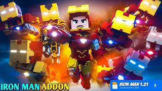 New Iron Man Mod For Minecraft Pocket Edition 121 🔥 [upl. by Laertnom]