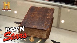 Pawn Stars 1583 Geneva Bible Season 15  History [upl. by Llirret]