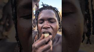 its Lunch time See how Hadza cooks their favorite meal and share together hadzabetribe food [upl. by Juli449]