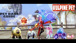 VULPINE PET RARE GUIDE  PERFECT WOLRD MOBILE [upl. by Yanel]