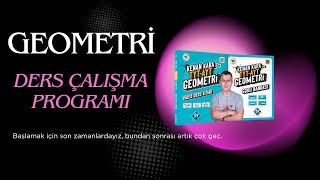 GEOMETRİ DERS ÇALIŞMA PROGRAMI [upl. by Anoyk]