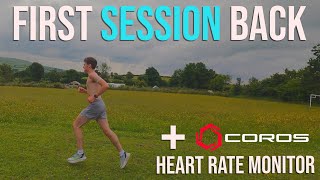 First SESSION Back  COROS Heart Rate Monitor REVIEW [upl. by Kerk]