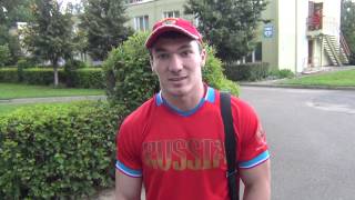 Apti Aukhadov after Universiade 18072013 [upl. by Saihtam]