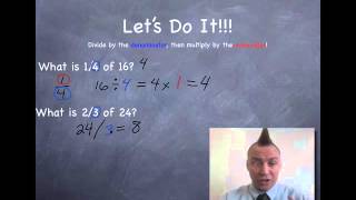 Finding Fractions of Whole Numbers with Mr C [upl. by Leoj599]