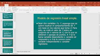 Regresión Lineal Simple [upl. by Grimes]