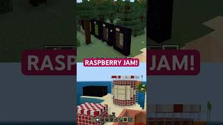 We made RASPBERRY JAM in Minecraft minecraft shorts minecraftshorts [upl. by Dumm]