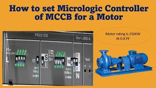 How to set Micrologic Controller of MCCB for a Motor [upl. by Rosina]