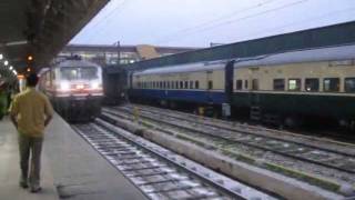 150kmph runWAP5 gears Bhopal Shatabdi for action [upl. by Dita636]