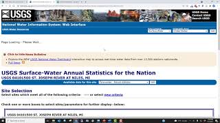 Download and Graph USGS River Flow Data [upl. by Aimahs148]