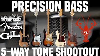 5Way Precision Bass Comparison  Which Ps the Bees Knees  LowEndLobster Tone Shootout [upl. by Boys]