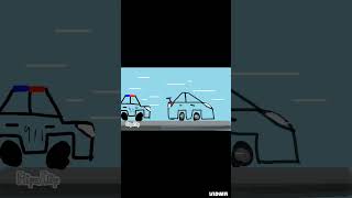 simple car animation Flipaclip police Action [upl. by Nwahsat196]