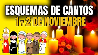 ESQUEMAS DE CANTOS 1 Y 2 DE NOVIEMBRE  SOLEMNIDAD DE TODOS LOS SANTOS  FIELES DIFUNTOS [upl. by Ellerol]