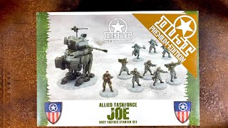 Dust Tactics Allied Taskforce Joe Starter Set Alternate History DieselPunk Miniatures Game [upl. by Bloem]