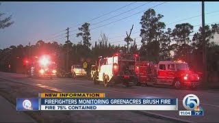 Greenacres brush fire contained [upl. by Zobkiw]