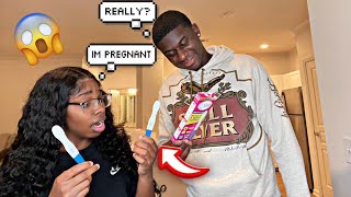 TELLING MY BOYFRIEND IM PREGNANT PRANK HE WAS HAPPY funny prank fyp couples [upl. by Ainslie]