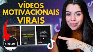 Como CRIAR VÍDEOS MOTIVACIONAIS e fazer MILHÕES de Visualizações no TIKTOK SHORTS e REELS [upl. by Tewell]