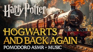 6h Study session Hogwarts Express Full Journey ASMR 🚂✏️ Harry Potter Pomodoro Technique Timer [upl. by Avilo964]