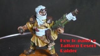 Project Imperial Guard  How to paint a Tallarn Desert Raider [upl. by Yllek]