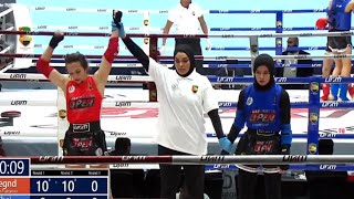 Kristina Tsyngaeva BLegend VS Sabina Irgasheva Coliseum  UAE MUAY THAI OPEN CHAMPIONSHIP 2024 [upl. by Aicena239]