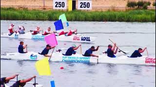 2022 IVF Vaa World Sprint Championships  Men V6 M50  1000m  Final  Lake Dorney England [upl. by Relyt]