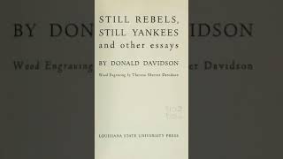 Still Rebels Still Yankees by Donald Davidson [upl. by Esertak]